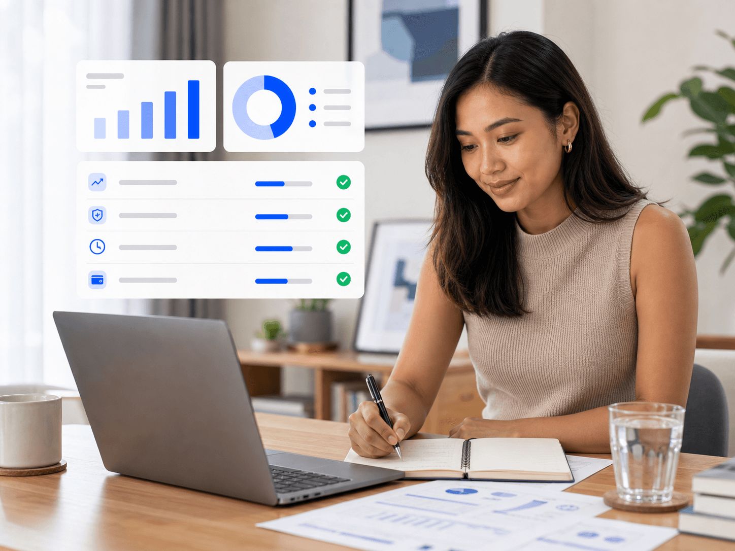 Filipino professional reviewing fund options on a laptop