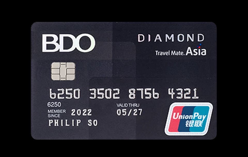 BDO Diamond UnionPay Credit Card card artwork