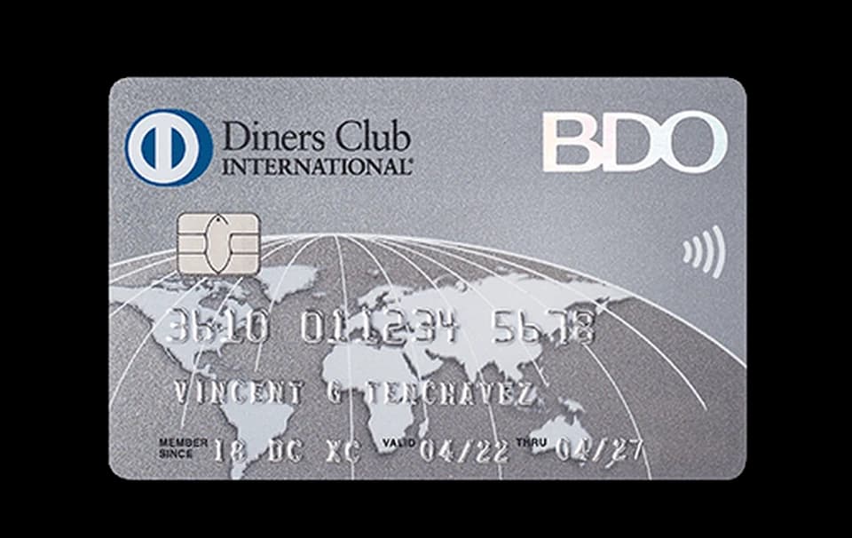 BDO Diners Club International Credit Card card artwork