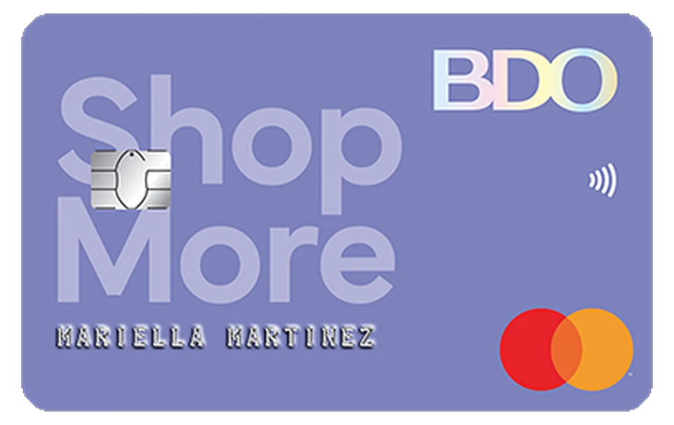BDO ShopMore Mastercard card artwork