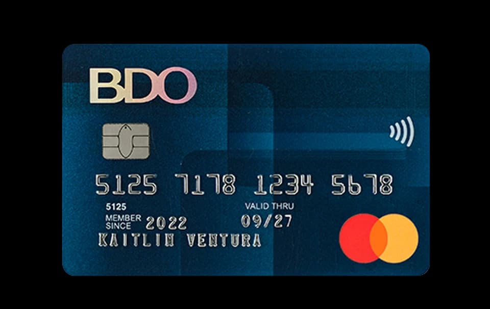 BDO Standard Mastercard card artwork