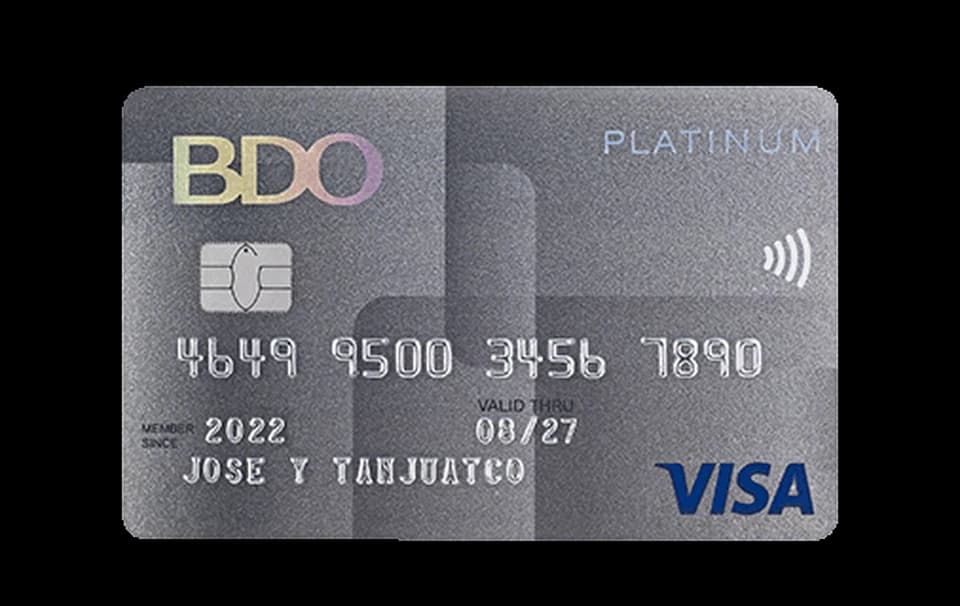 BDO Visa Platinum card artwork