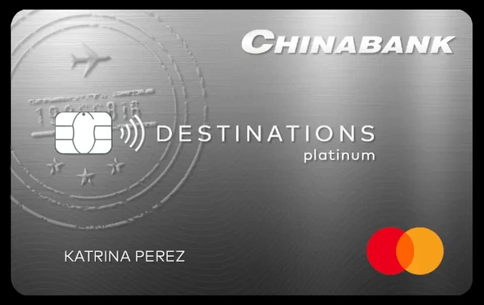 Chinabank Destinations Platinum Mastercard card artwork