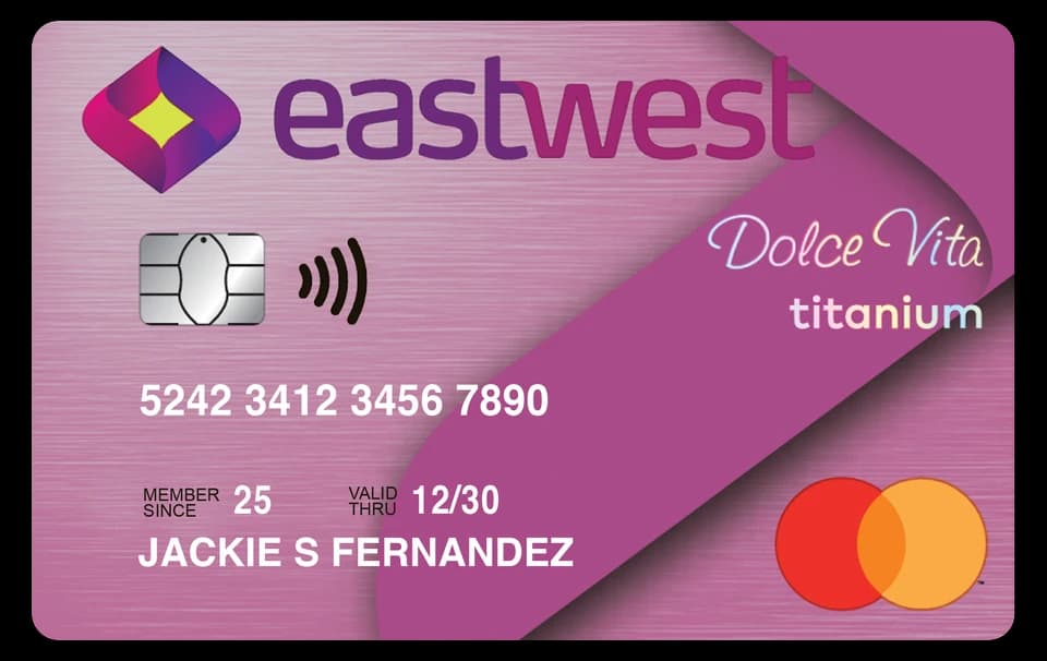 EastWest Dolce Vita Titanium Mastercard card artwork
