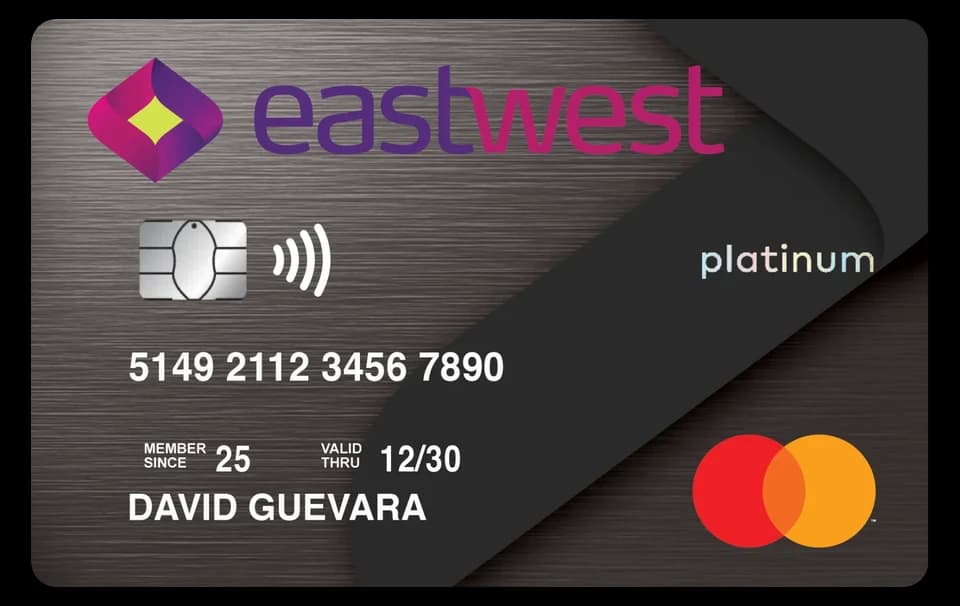 EastWest Platinum Mastercard card artwork
