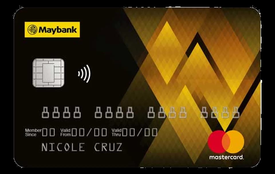 Maybank MasterCard Gold card artwork