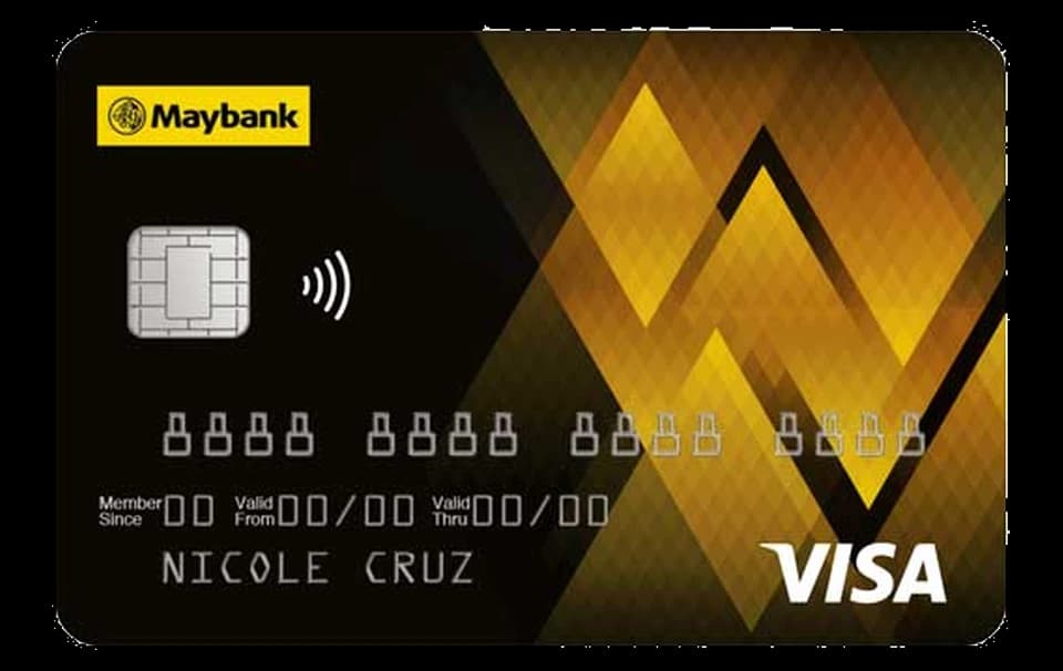 Maybank Visa Gold card artwork