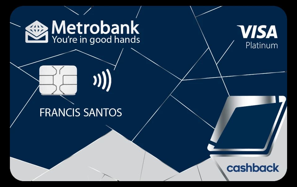 Metrobank Cashback Visa card artwork