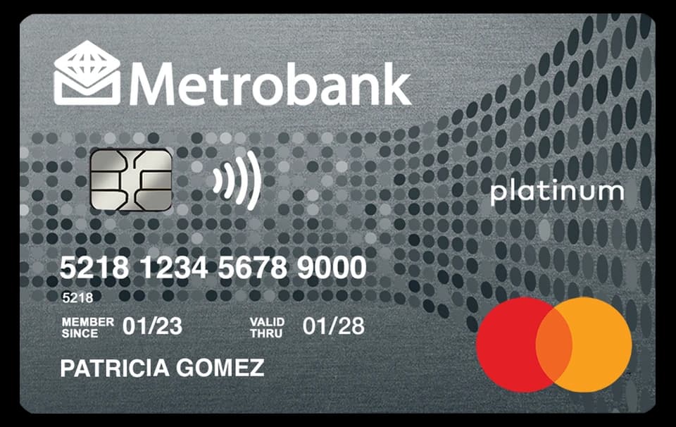 Metrobank Platinum Mastercard card artwork