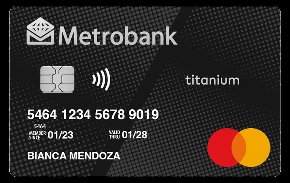 Metrobank Titanium Mastercard card artwork