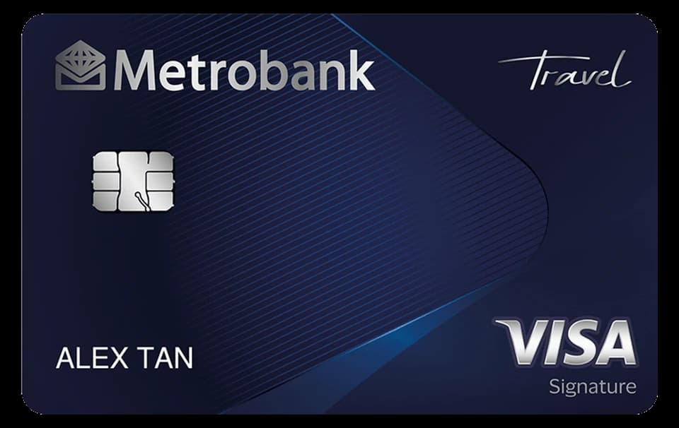 Metrobank Travel Signature Visa card artwork