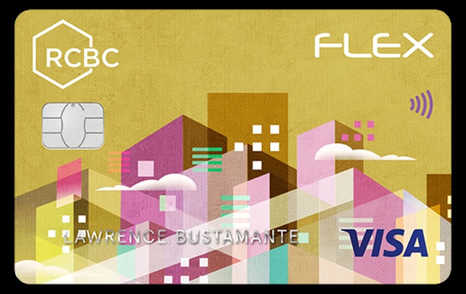 RCBC Flex Gold Visa card artwork