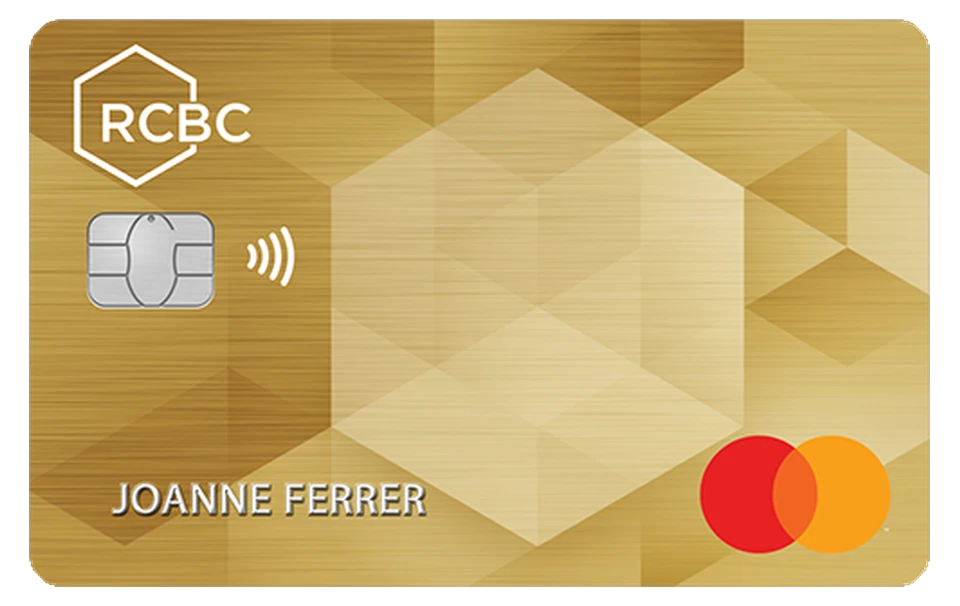 RCBC Gold Mastercard card artwork