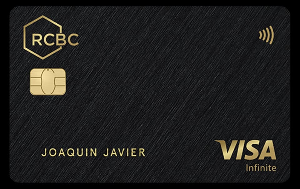 RCBC Visa Infinite card artwork