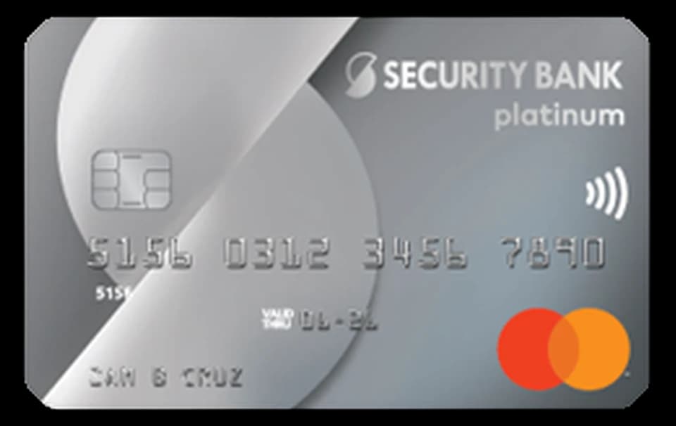 Security Bank Platinum Mastercard card artwork
