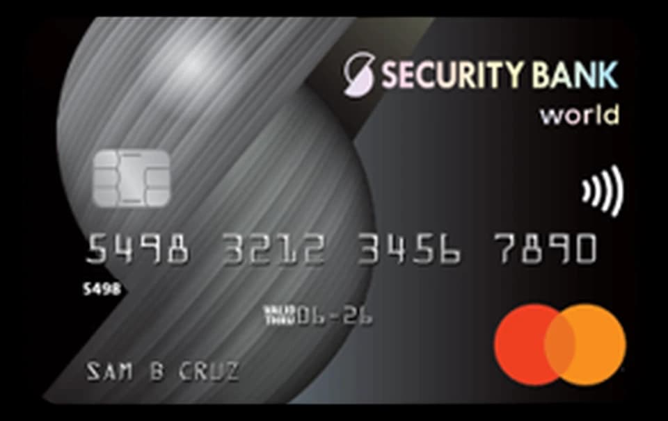 Security Bank World Mastercard card artwork
